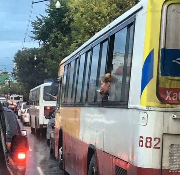 That's how we live - Bus, Smoking, View from the window