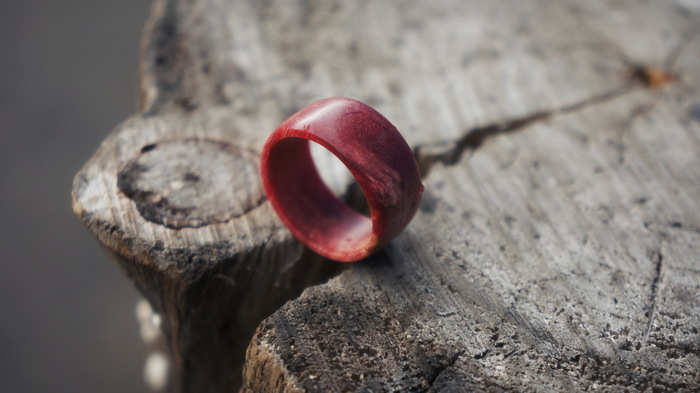 I made a wooden ring that is not afraid of water)) - My, Ring made of wood, Stabilka, wood stabilization, Presents, Interesting, With your own hands, Video, Longpost