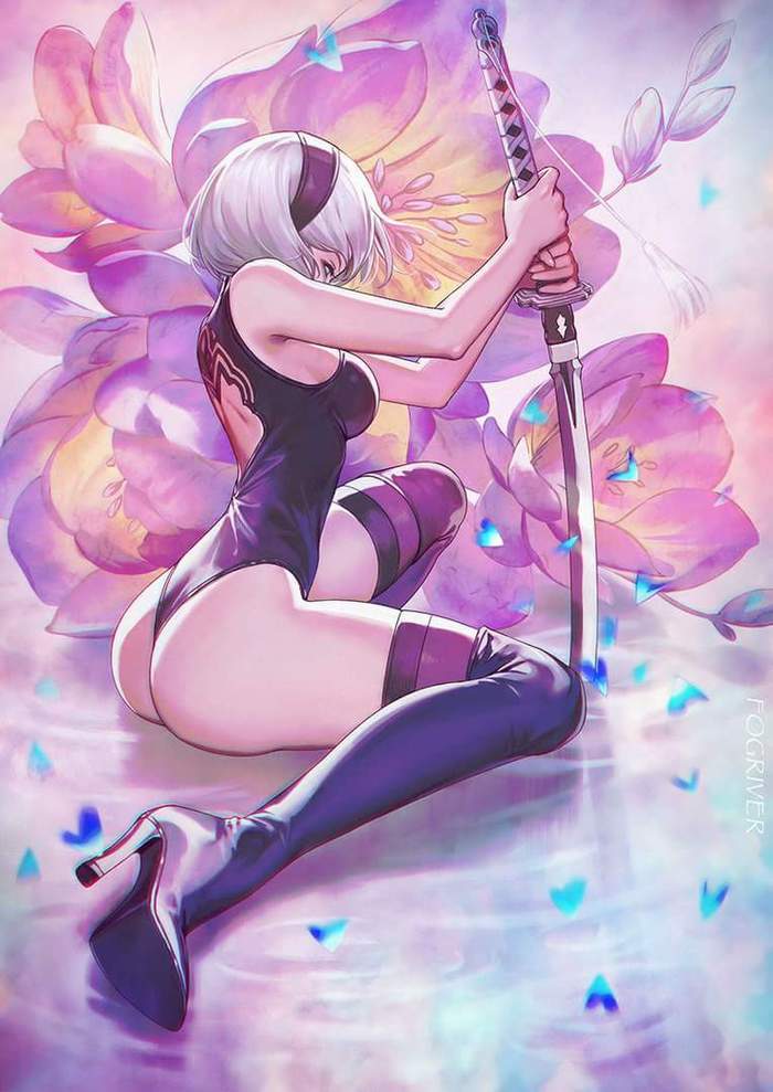 NieR: Automata - NSFW, NIER Automata, Арт, Yorha unit No 2 type B, Game Art