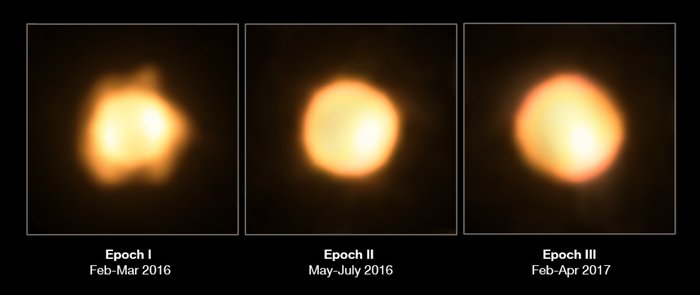 A snapshot of the hypergiant V766 Cen, exceeding the radius of the Sun by 1400 times - Hypergiant, Space