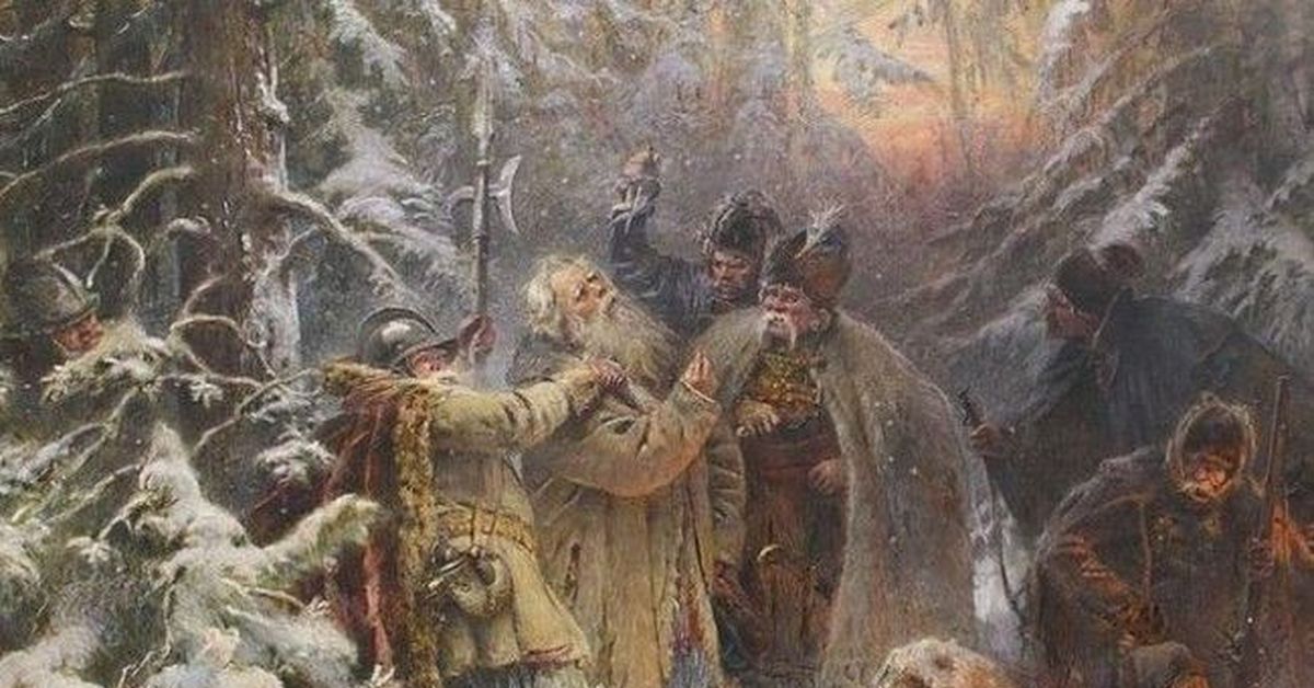 Героический подвиг совершил костромской крестьянин. Подвиг Ивана Сусанина.