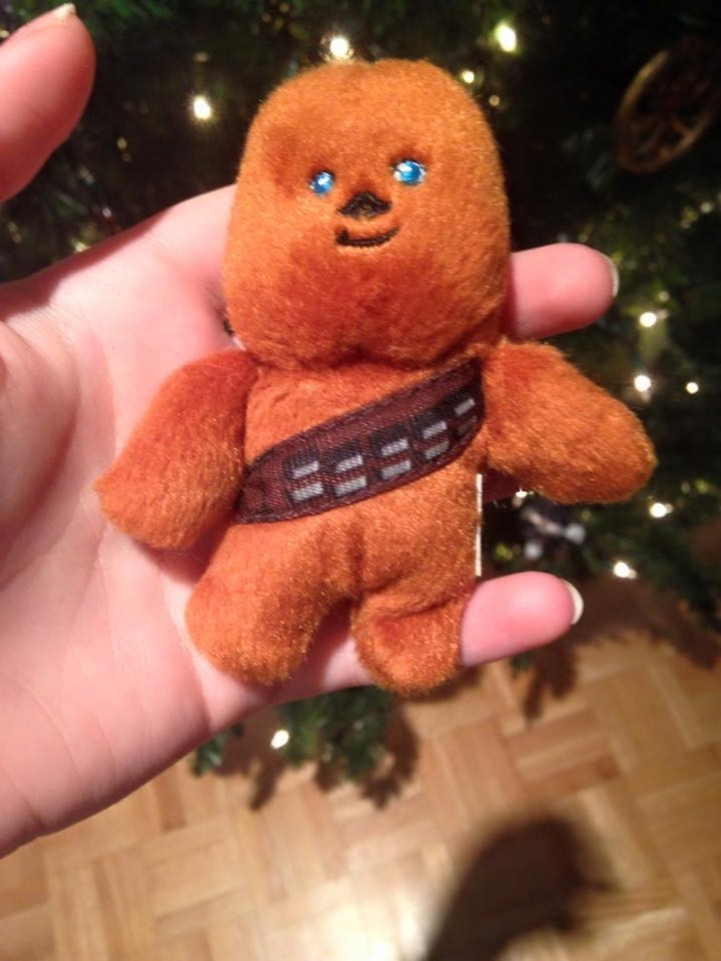 “We hung this Chewbacca on the tree for years. I didn't understand why. It turned out that his mother mistook him for a gingerbread man. - Chewbacca, Star Wars, Gingerbread man, Christmas, New Year