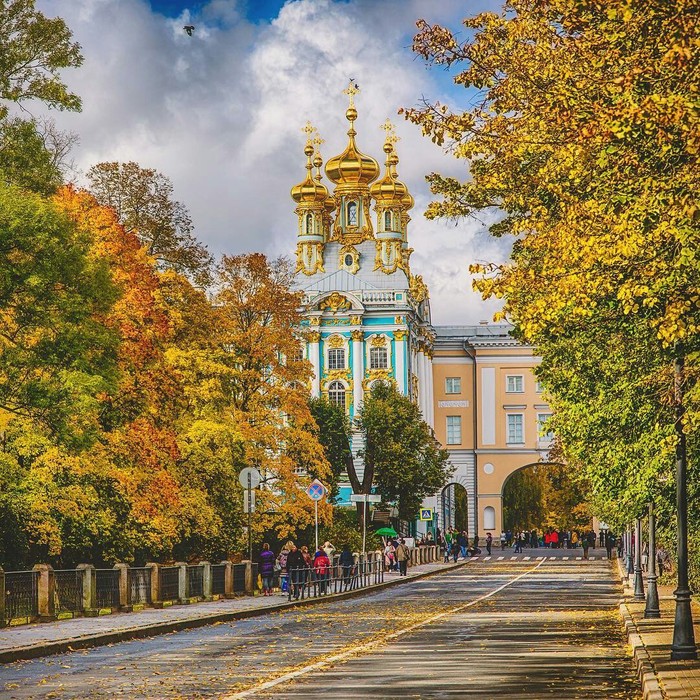 Пушкин, Екатерининский дворец, - Пушкин, Не поэт, Осень, Дворец