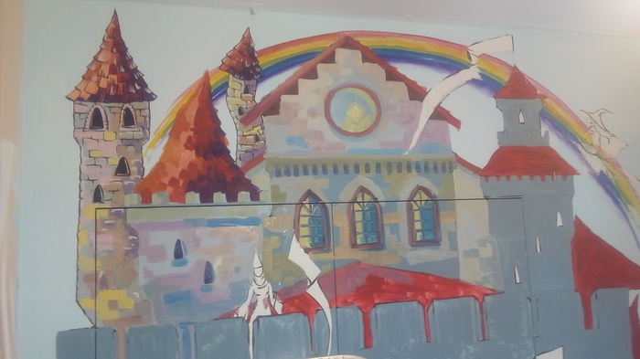 Painting the entrance to the nursery - My, Kai Yara, Wall painting, Children, Longpost