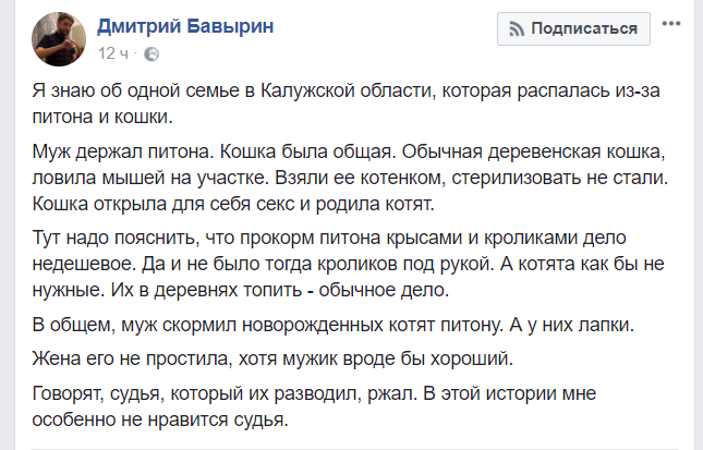 Питон и котята