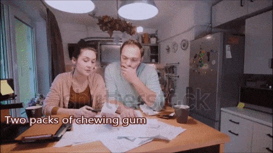 Жвачка. Бюджет, Семья, Жвачка, Обувь, Гифка