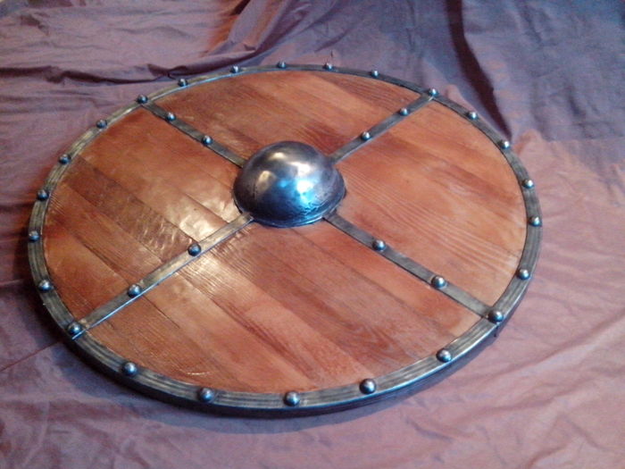 Scandinavian shield - My, Shield, Scandinavian style, Slavs, Historical reconstruction, Longpost