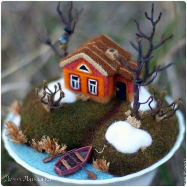 Fairy houses - , Needlework without process, Longpost, House