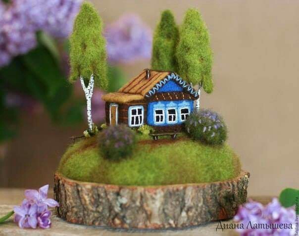 Fairy houses - , Needlework without process, Longpost, House