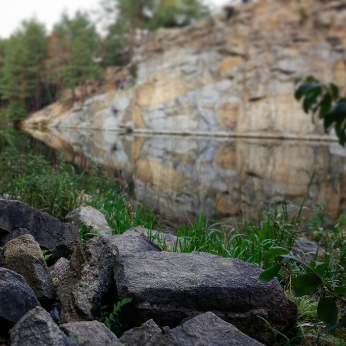 Sand quarry. - My, The photo, Lake, Nature