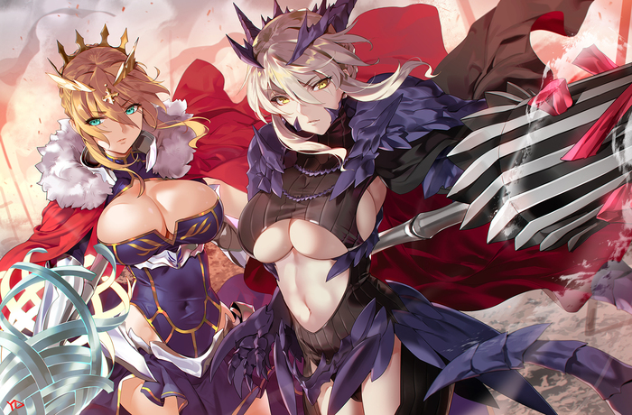 Anime art - Anime Art, Аниме, Fate Grand Order, Artoria Pendragon, Artoria pendragon lancer