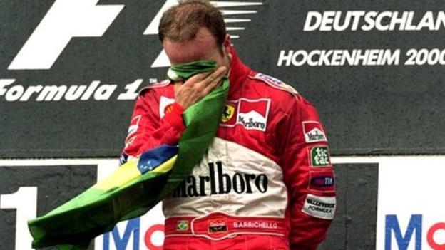 The first victory and the tears of Barrichello - My, Formula 1, Ferrari, Rubens Barrichello, Hockenheim, Tears