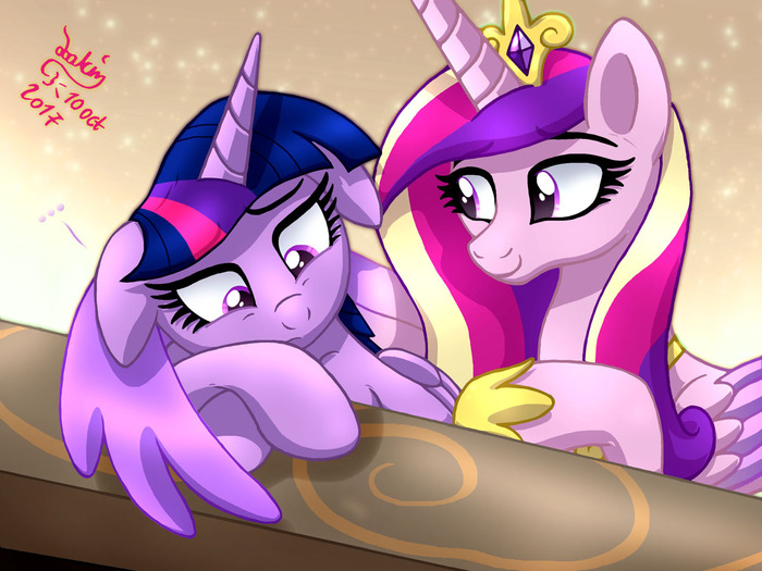 Cadence Comfort Twilight Sparkle - My little pony, PonyArt, Twilight sparkle, Princess cadance