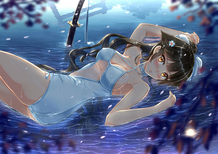 Takao - NSFW, Azur Lane, Takao, Kantai Collection, Anime Art, Penname-Kazeno, Аниме, Арт