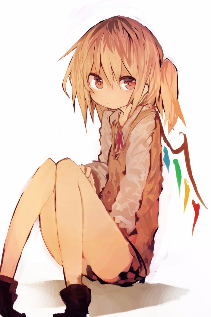 Flandre Scarlet - Anime Art, Аниме, Touhou, Flandre Scarlet, Kaamin