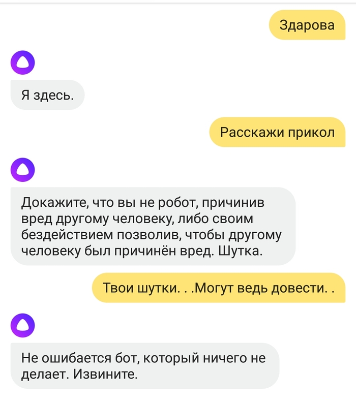 Alice bot. . - My, The bot, Yandex Alice