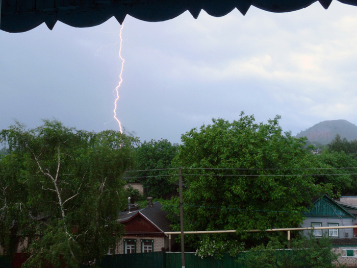 Just lightning - My, The photo, Lightning, Thunderstorm, Zeus, Zeus (god)