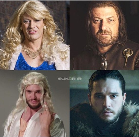 Family tradition - Kit Harington, Jon Snow, Sean Bean, Ned stark, Game of Thrones
