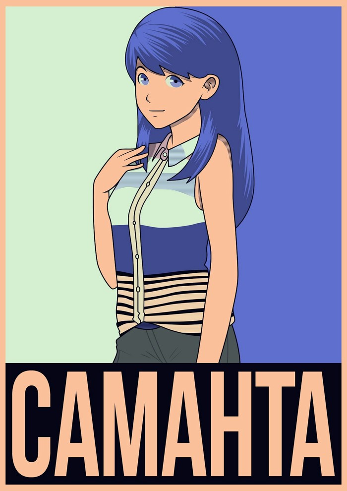 Samantha just Samantha - Visual novel, Endless summer, Poster, , Samantha Smith