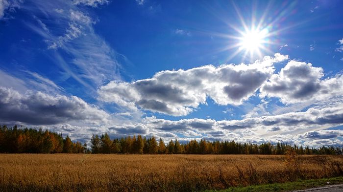 Under blue skies... - Sky, Autumn, My