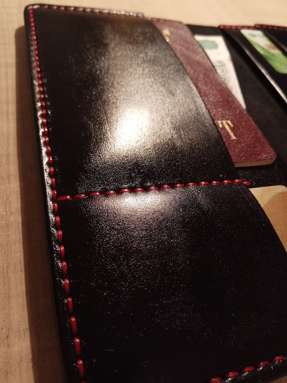 Thanks post and new combinations - My, Gratitude, Leather craft, With your own hands, Wallet, Leather, Video, Longpost