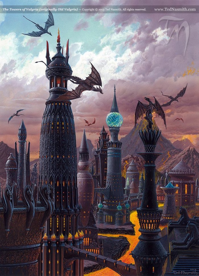 Castles and Landscapes of George Martin's World By Ted Nasmith - Game of Thrones, PLIO, , Art, , Red Castle, Longpost