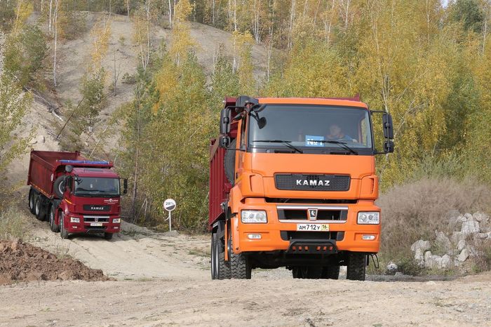 Test drive of new KAMAZ trucks in Kazan - Kamaz, Test Drive, Dump truck, Truck, Russian production, Vesti KAMAZ, Longpost
