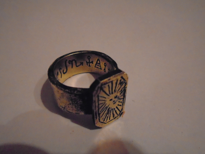 One of the ''Black Pullet'' grimoire rings - My, , Ring, Magic, Grimoire, Longpost