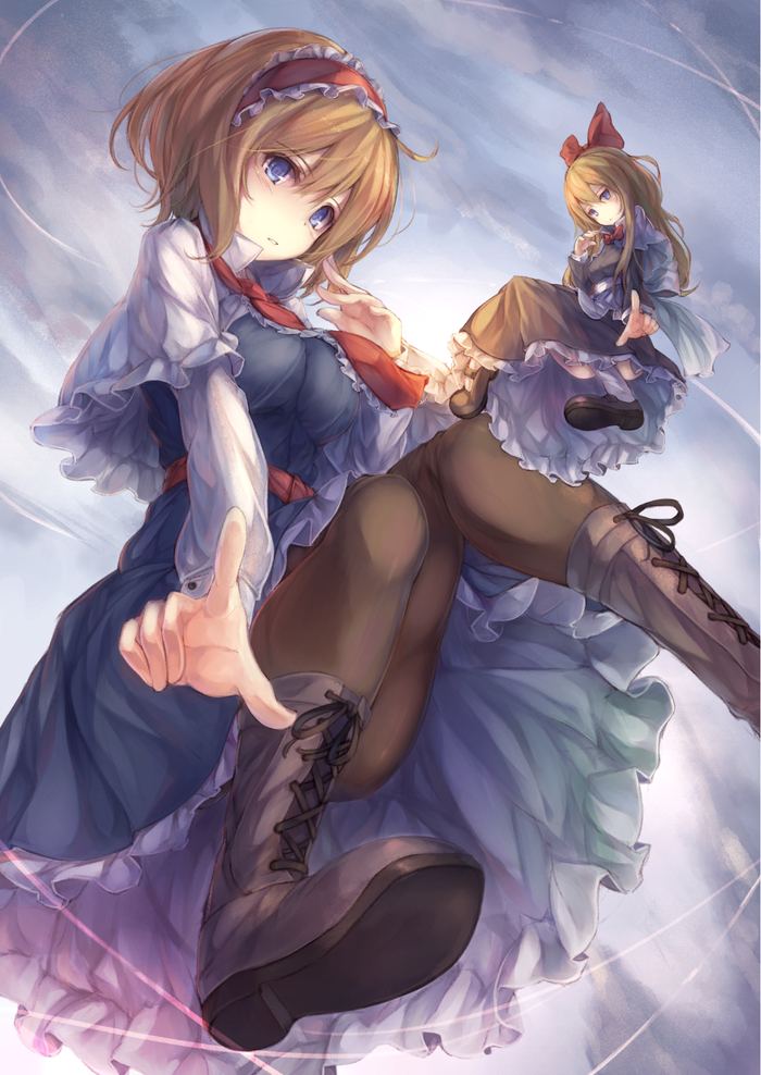 Alice margatroid - Anime, Anime art, Touhou, Alice margatroid, Shanghai Doll, 