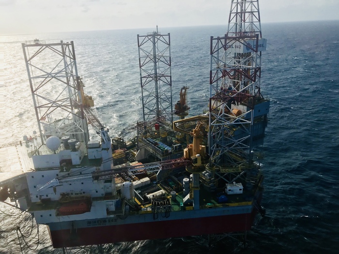 Экстренная эвакуация с морской буровой установки Буровая, Шельф, Эвакуация, Морское бурение, Фотография, Длиннопост