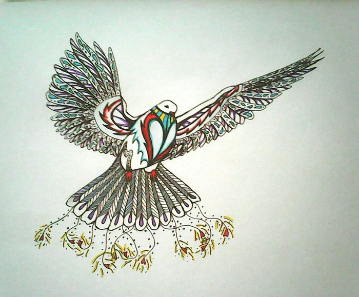 Dove of peace - My, Pigeon, Peace, Birds, Flight, Stylization