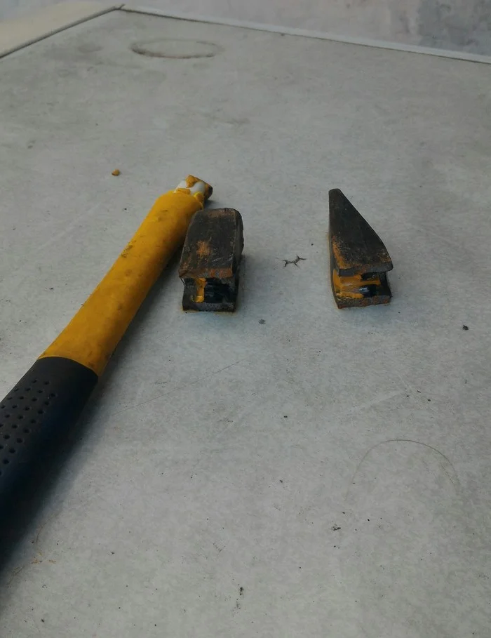 The gavel is no longer worthy.( - Hammer, Breaking, Building materials