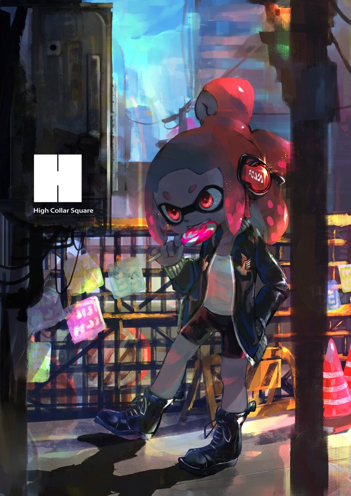 Kus! - Splatoon, Woomy, Inklings, Lollipop, Art, Hizake