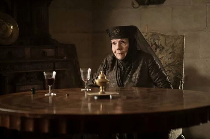 The Queen of Thorns returns to the theatre. - Game of Thrones, Olenna Tyrell, Diana Rigg, Theatre