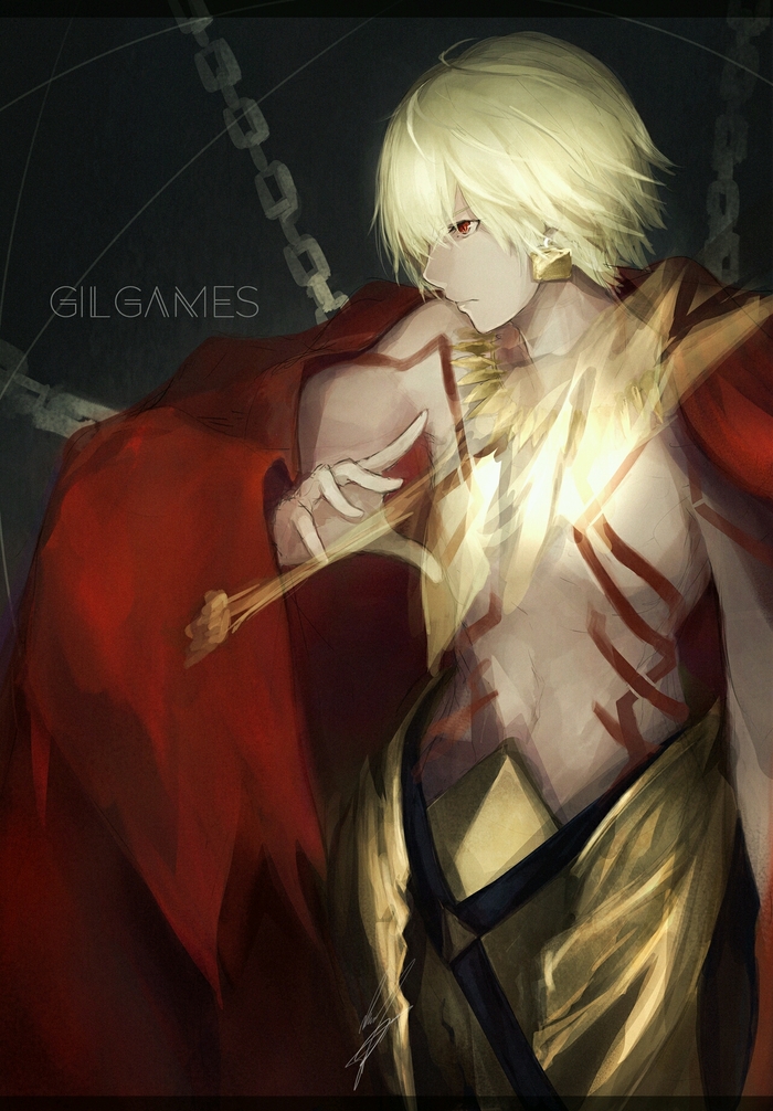 Gilgamesh - Gilgamesh, Anime Art, Арт, Marumoru, Fate, Fate Grand Order, Fate-Stay Night