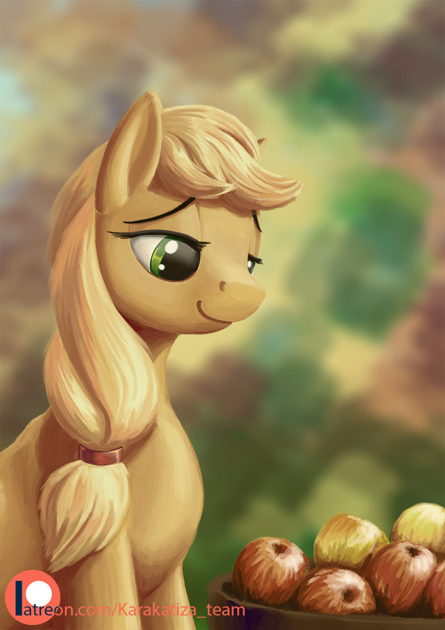 AppleJack by KirillK - My little pony, Applejack, Kirillk