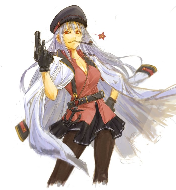Soviet kanmusu , Kantai Collection, Gangut, Verniy, Anime Art, 