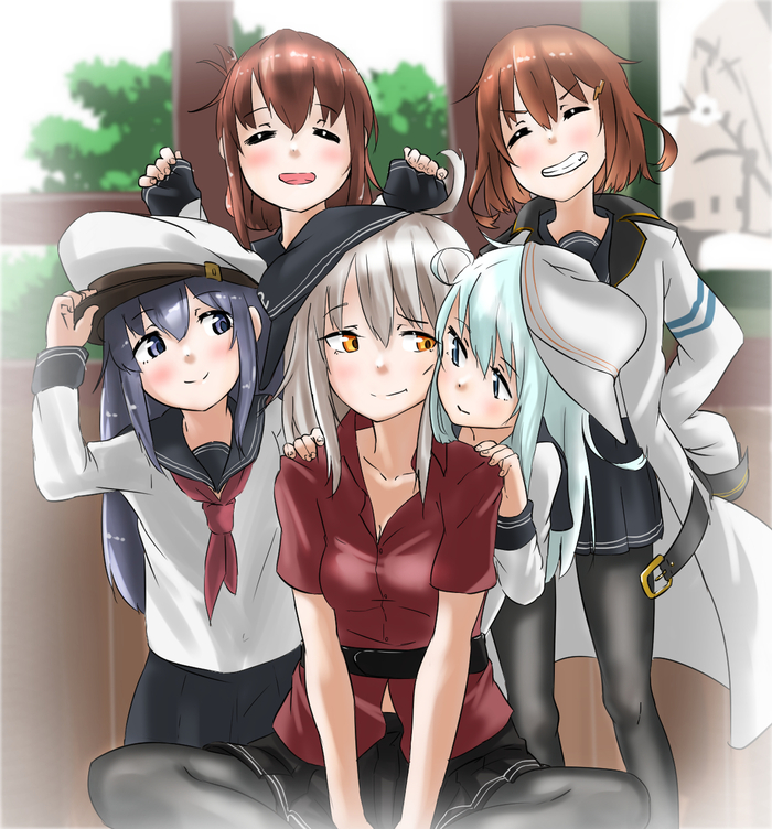 Family friend - Bismarck, Gangut, Verniy, Akatsuki, Inazuma, Ikazuchi