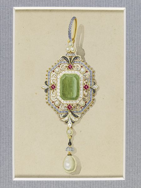 Jewelry design by Pasquale Novissimo (active years: 1874 - 1914, London) - Fashion history, Decoration, Design, Drawing, 19th century, Longpost