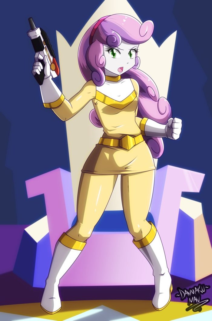 Sweetie Ranger - My little pony, Equestria girls, Sweetie belle, Danmakuman