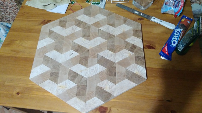 Part of a new dining table top - My, End board, Table, With your own hands