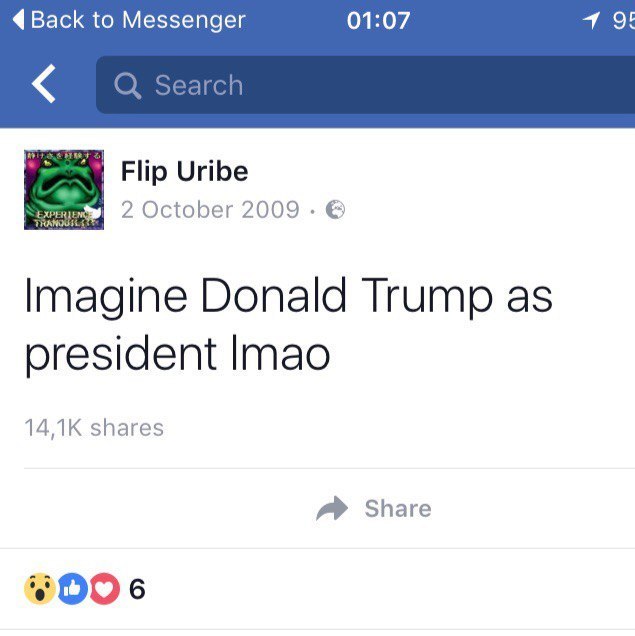 A joke that became reality - Donald Trump, Facebook, Humor