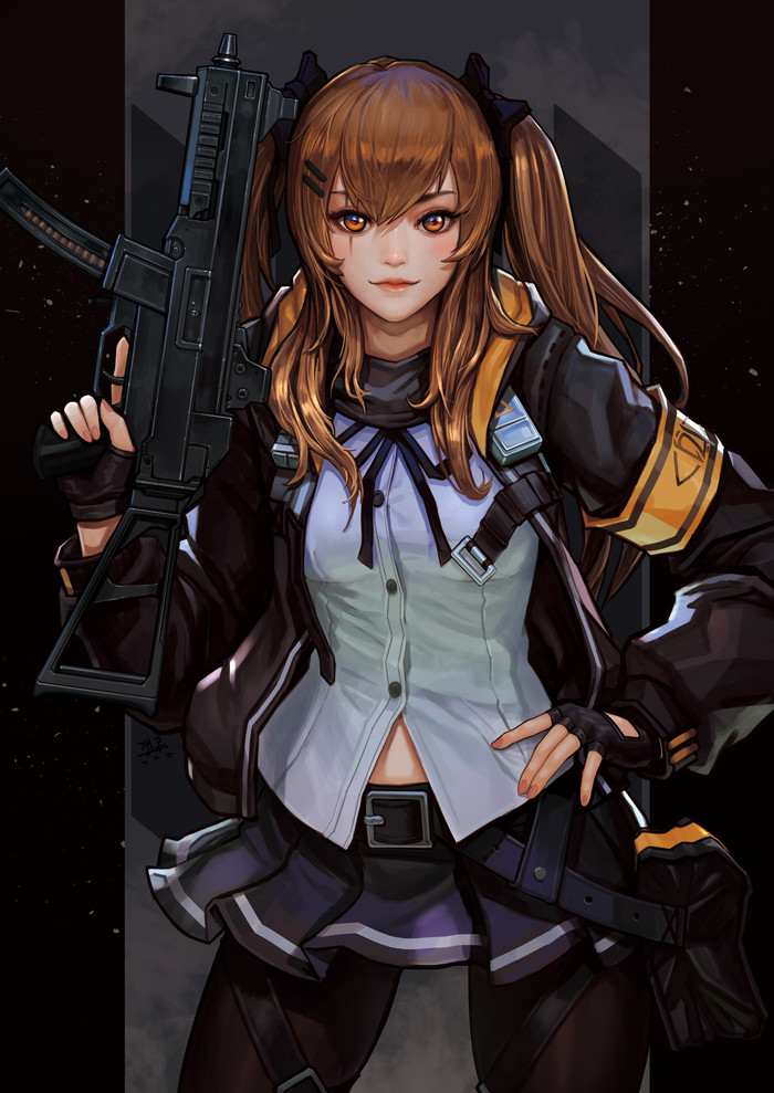 Girls frontline - Anime art, Anime, Girls frontline, Ump9, 