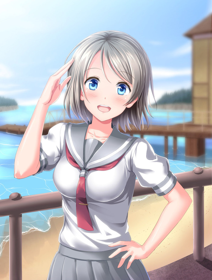 Anime Art - Аниме, Anime Art, Love live! Sunshine!!, Watanabe You