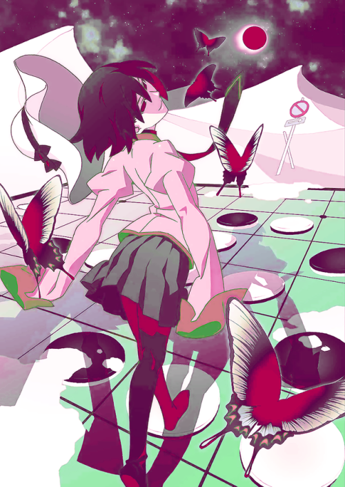 Ougi Oshino - Аниме, Monogatari series, Ougi Oshino, Anime Art, Длиннопост