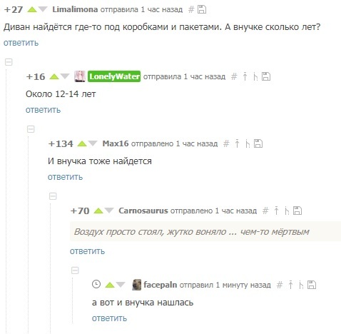 Бабушка Стивена Кинга - Комментарии, Комментарии на Пикабу, Старушка Плюшкина, Синдром плюшкина