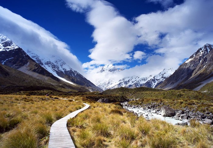 Trail to the foot of Mount Cook, New Zealand. - The photo, New Zealand, The mountains, beauty
