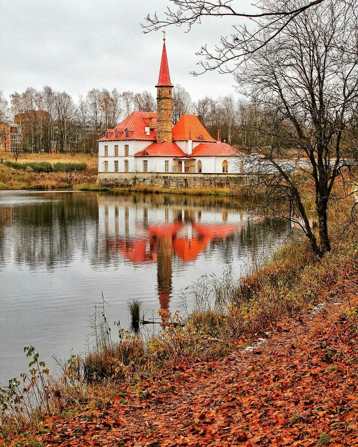 Priory Palace - Gatchina, Saint Petersburg, Castle, Autumn, November, beauty