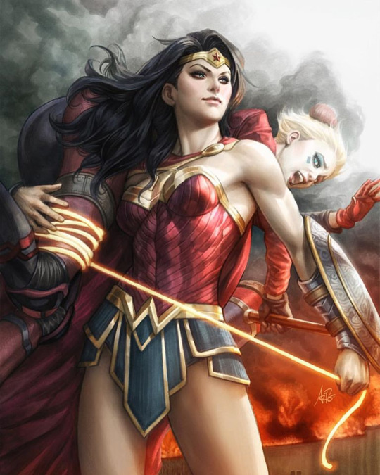 Art by Wonder Woman - Wonder Woman, Dc comics, Art, Harley quinn, Longpost