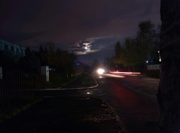 Фото на телефон - Моё, Пейзаж, Городские пейзажи, Телефон, Фотография, Город, Ночь, Уличная фотография